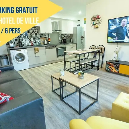 Beau-jean, Un Cocon Sympa 5 Min à Pied Du Centre-ville, Parking Privé, à 10 Min Du Chu Appartement *