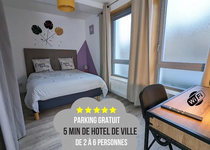 Beau-jean, Un Cocon Sympa 5 Min A Pied Du Centre-ville, Parking Prive, A 10 Min Du Chu Apartment *